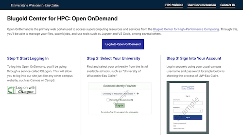 Open OnDemand - New Login Page